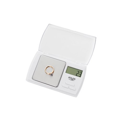 Adler | Precision scale | AD 3161 | Maximum weight (capacity) 0.5 kg | Accuracy 0.01 g | White - 2